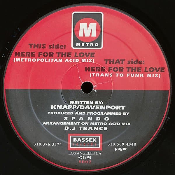 Banner for Metro - Here For The Love (Metropolitan Acid Mix)