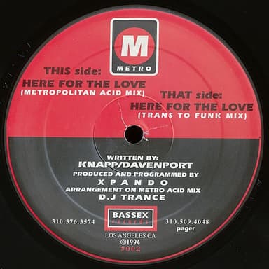 Banner for Metro - Here For The Love (Metropolitan Acid Mix)